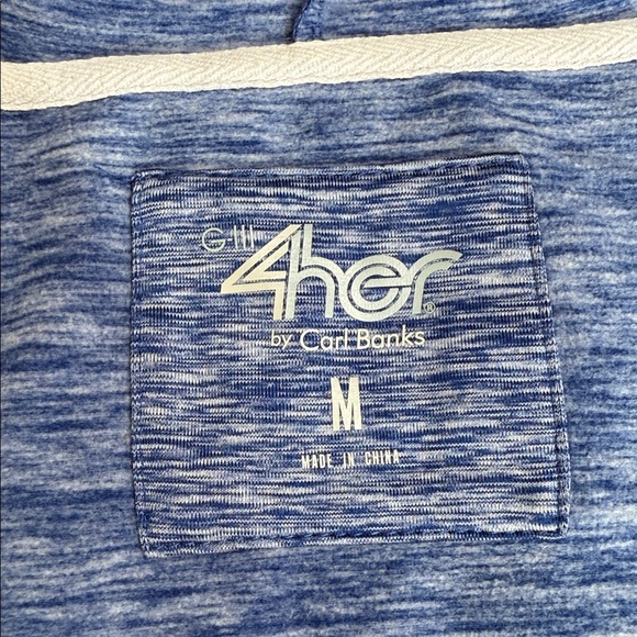 Tampa Bay Lightning NHL 4Her Carl Banks Full Zip Hoodie Heathered Blue Medium 🏒 - Picture 8 of 10